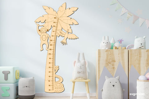 Palm Tree Growth Chart Laser Cut SVG SvgOcean 