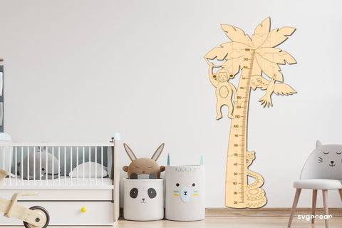 Palm Tree Growth Chart Laser Cut SVG SvgOcean 