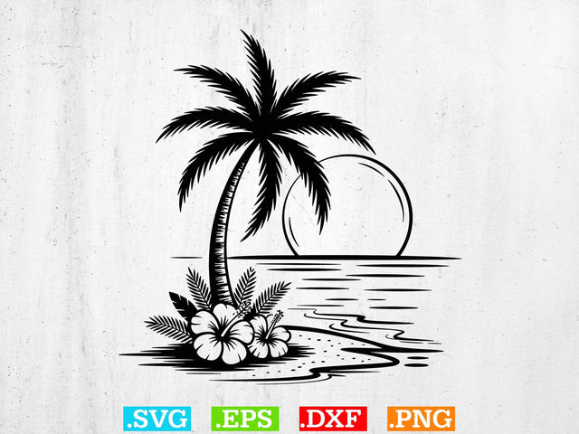 Palm Tree SVG, Palm Cut File, Beach Life Svg SVG Creativeart88 