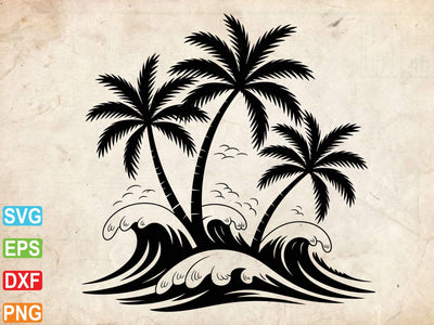 Palm Tree SVG, Palm Cut File, Beach Life Svg SVG Creativeart88 
