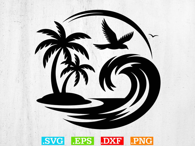 Palm Tree SVG, Palm Cut File, Beach Life Svg SVG Creativeart88 