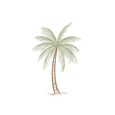 Palm Tree Tropical Summer Beach Machine Embroidery Design, 4 sizes, Instant Download Embroidery/Applique DESIGNS Nino Nadaraia 