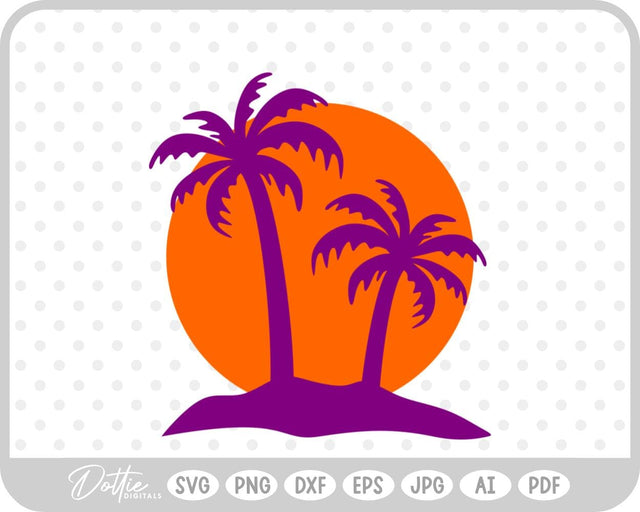 Palm Trees SVG DottieDigitals 