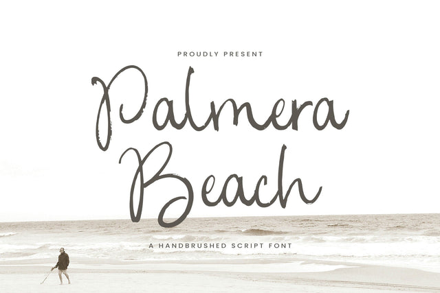 Palmera Beach - Handbrushed Script Font Font Timur type 
