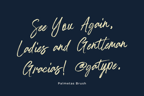 Palmetas Font gatype 