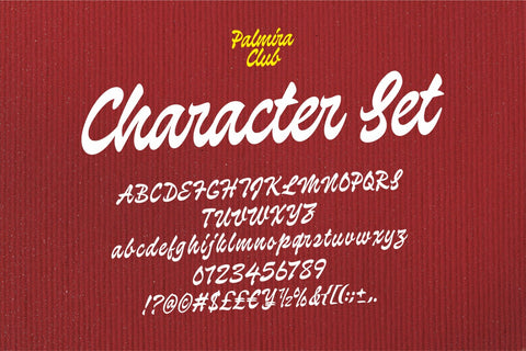 Palmira Club – A Playful Retro Display Script Font Four Lines Std. 