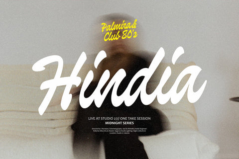 Palmira Club – A Playful Retro Display Script Font Four Lines Std. 