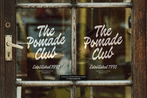 Palmira Club – A Playful Retro Display Script Font Four Lines Std. 