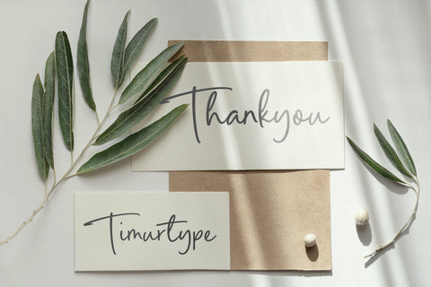 Palms Delight - Handwritten Script Font Font Timur type 