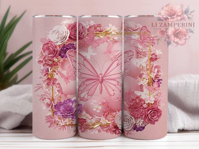 Pancreatic Cancer Pink Ribbon 20oz Tumbler, Pink Ribbon Drinkware, 20oz Sublimation Tumbler, Cancer Awareness Tumbler, Support Cancer Fighters, Custom Pink Ribbon Tumbler Sublimation Li Zamperini 