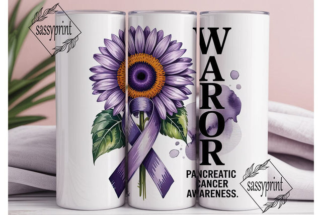 Pancreatic Cancer Warrior 20oz Tumbler Sublimation sassyprint 