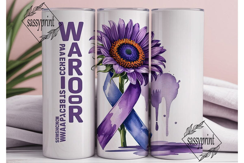 Pancreatic Cancer Warrior 20oz Tumbler Sublimation sassyprint 