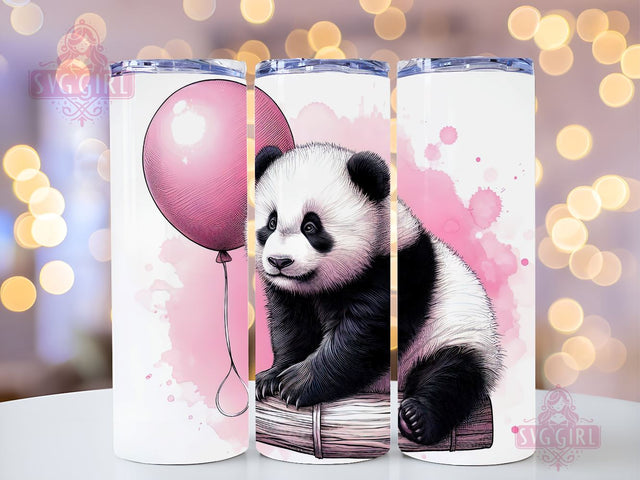 Panda 20oz Tumbler Wrap PNG, Panda Sublimation, Sublimation Design, Instant Digital Download Sublimation SvggirlplusArt 