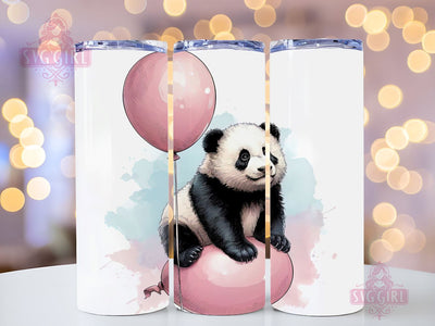Panda 20oz Tumbler Wrap PNG, Panda Sublimation, Sublimation Design, Instant Digital Download Sublimation SvggirlplusArt 