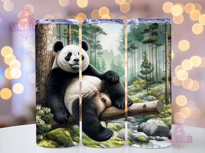 Panda 20oz Tumbler Wrap PNG, Panda Sublimation, Sublimation Design, Instant Digital Download Sublimation SvggirlplusArt 