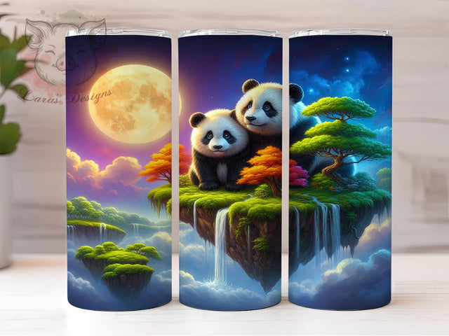 Panda Bear 20oz Cute Wildlife Tumbler, Panda Tumbler, Bear Design, Animal Print, 20oz Wrap, Cute Gift, Wildlife Decor, Bamboo Art Sublimation Lara' s Designs 