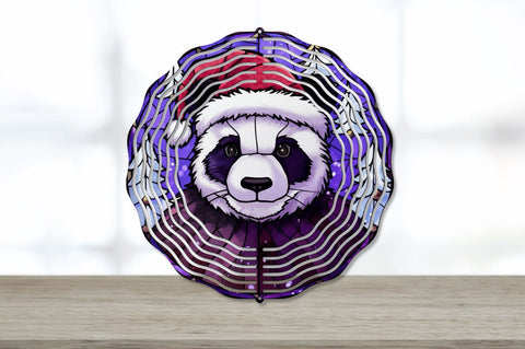 Panda Christmas Wind Spinner Sublimation Regulrcrative 