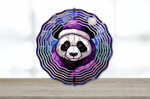 Panda Christmas Wind Spinner Sublimation Regulrcrative 