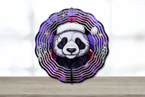 Panda Christmas Wind Spinner Sublimation Regulrcrative 