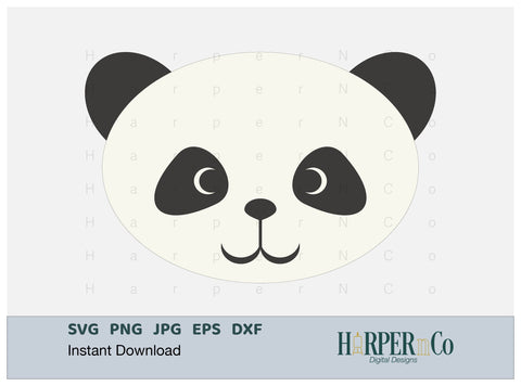 Panda SVG PNG Cut EPS File SVG HarperNCo 