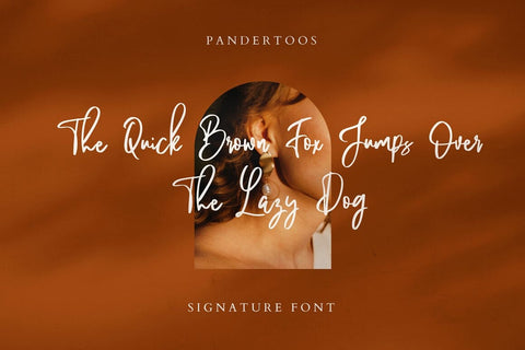 Pandertoos Signature Typeface Font Fadeline Std. 