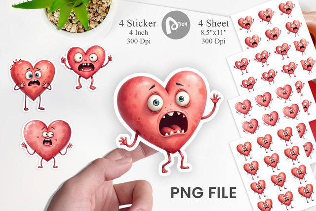 Panic Heart Sticker Sublimation artnoy 