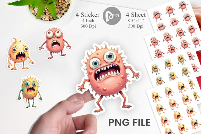 Panic Monster Sticker Sublimation artnoy 