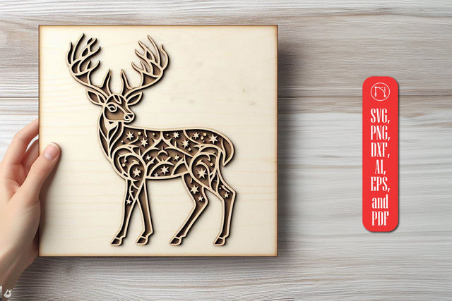 PANNO DEER Wood Laser Cut SVG SVG MD JOYNAL ABDIN 