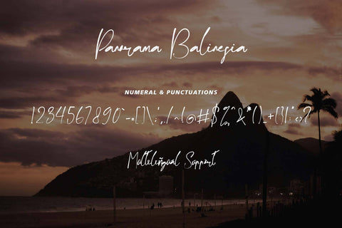Panorama Balinesia Font Prasetya Letter 