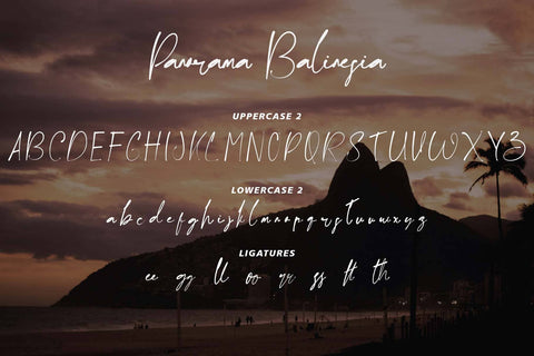 Panorama Balinesia Font Prasetya Letter 