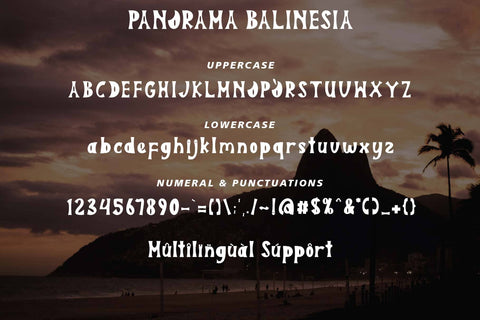 Panorama Balinesia Font Prasetya Letter 