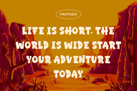 Panther Font Mozarella 