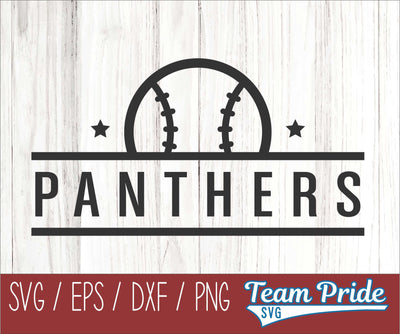 Panthers Baseball SVG Digital Download Printable - SVG, EPS, DXF, PNG SVG Team Pride SVG 