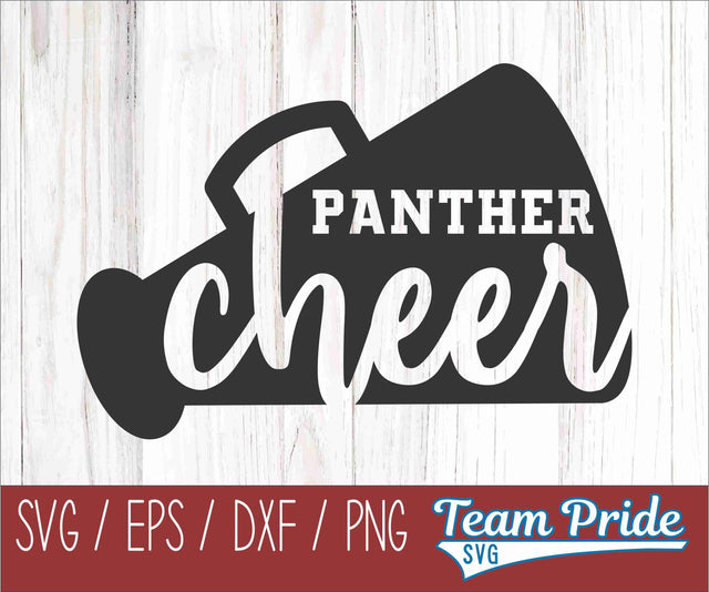 Panthers Cheer SVG Digital Download Printable - SVG, EPS, DXF, PNG 2 SVG Team Pride SVG 