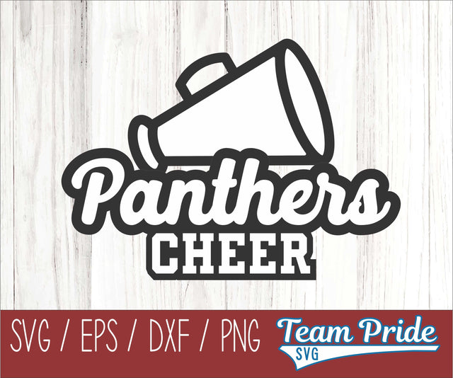 Panthers Cheer SVG Digital Download Printable - SVG, EPS, DXF, PNG 3 SVG Team Pride SVG 