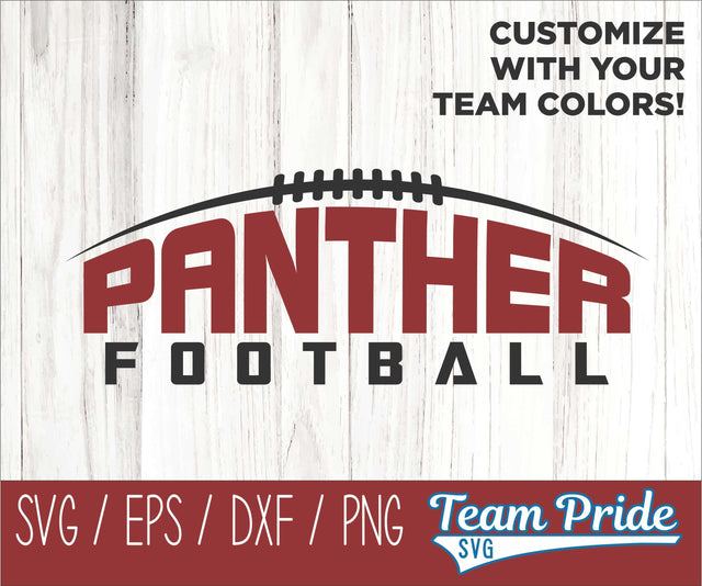 Panthers Football SVG Digital Download Printable - SVG, EPS, DXF, PNG 2 SVG Team Pride SVG 