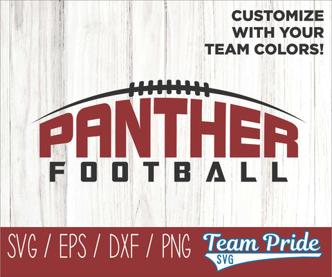 Panthers Football SVG Digital Download Printable - SVG, EPS, DXF, PNG 2 SVG Team Pride SVG 