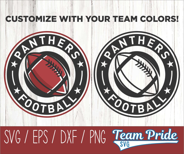 Panthers Football SVG Digital Download Printable - SVG, EPS, DXF, PNG 5 SVG Team Pride SVG 