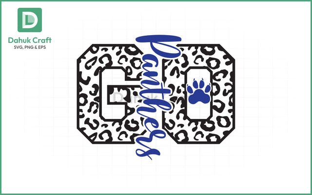 Panthers Football SVG – Leopard Year SVG PNG & EPS V1 SVG dahukdesign 