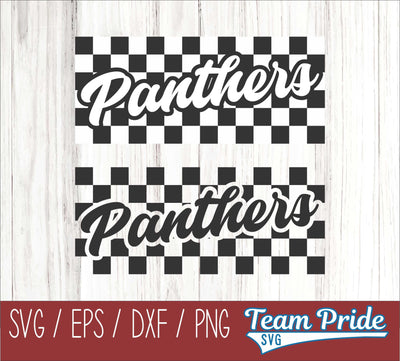 Panthers Retro Team Design SVG Digital Download Printable - SVG, EPS, DXF, PNG SVG Team Pride SVG 