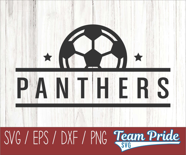 Panthers Soccer SVG Digital Download Printable - SVG, EPS, DXF, PNG SVG Team Pride SVG 