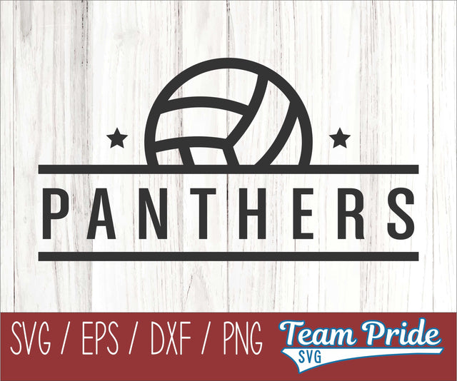 Panthers Volleyball SVG Digital Download Printable - SVG, EPS, DXF, PNG 2 SVG Team Pride SVG 