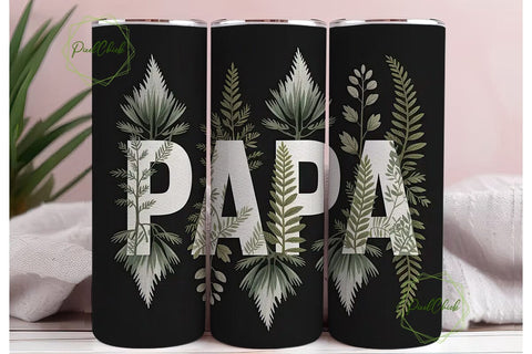 Papa Bear 20oz Tumbler Wrap Sublimation PixelChick 