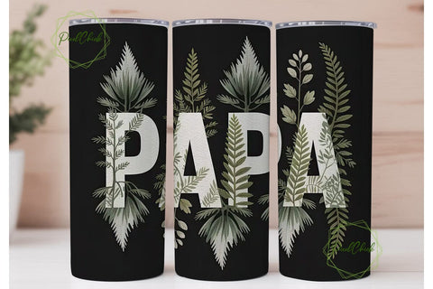 Papa Bear 20oz Tumbler Wrap Sublimation PixelChick 