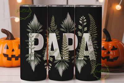 Papa Bear 20oz Tumbler Wrap Sublimation PixelChick 