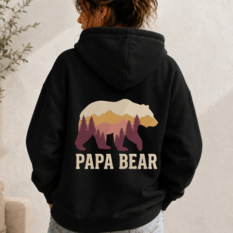 Papa Bear Embroidery Design – Mountain Forest Bear Silhouette Wildlife Dad Machine Embroidery File Embroidery/Applique DESIGNS PatternFeed8 