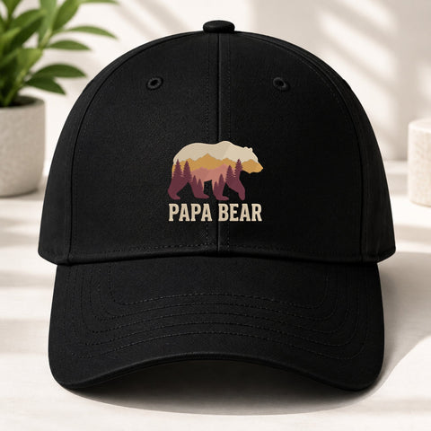 Papa Bear Embroidery Design – Mountain Forest Bear Silhouette Wildlife Dad Machine Embroidery File Embroidery/Applique DESIGNS PatternFeed8 