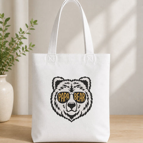 Papa Bear Embroidery Design – White Bear With Sunglasses Machine Embroidery File, Dad Grandpa Father Gift Embroidery/Applique DESIGNS PatternFeed8 