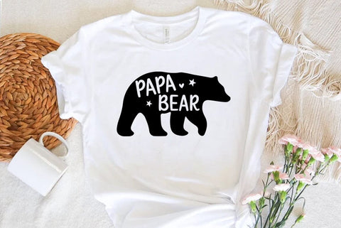 Papa bear, Father's Day T-shirt, Dad Quote Design SVG FiveStarCrafting 