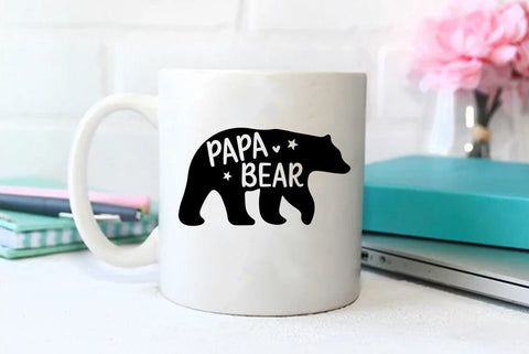 Papa bear, Father's Day T-shirt, Dad Quote Design SVG FiveStarCrafting 